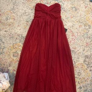 XL lulu’s red strapless semi-formal dress